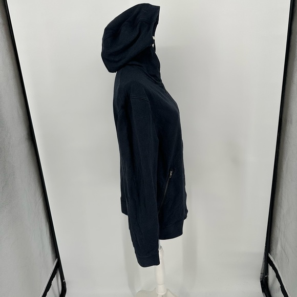 Lululemon Cross Cut Hoodie Heathered Inkwell Full Zip French Terry Medium - Picture 7 of 13